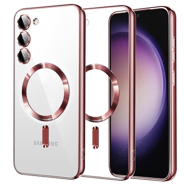 Tok Techsuit "Luxury Crystal MagSafe" Samsung Galaxy S23 készülékhez - rózsaszín