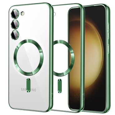 Tok Techsuit "Luxury Crystal MagSafe" Samsung Galaxy S23 Plus készülékhez - világoszöld