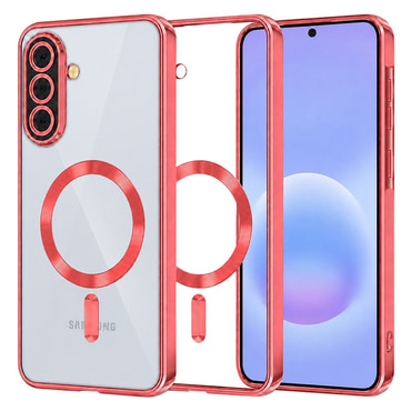 Tok Techsuit "Luxury Crystal MagSafe" Samsung Galaxy A57 készülékhez - piros