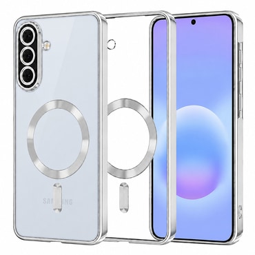 Tok Techsuit "Luxury Crystal MagSafe" Samsung Galaxy A57 készülékhez - ezüst