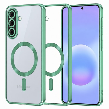 Tok Techsuit "Luxury Crystal MagSafe" Samsung Galaxy A57 készülékhez - világoszöld