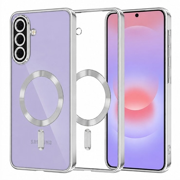 Tok Techsuit "Luxury Crystal MagSafe" Samsung Galaxy A37 készülékhez - ezüst