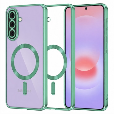 Tok Techsuit "Luxury Crystal MagSafe" Samsung Galaxy A37 készülékhez - világoszöld