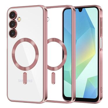 Tok Techsuit "Luxury Crystal MagSafe" Samsung Galaxy A16 4G / Galaxy A16 5G készülékhez - rózsaszín