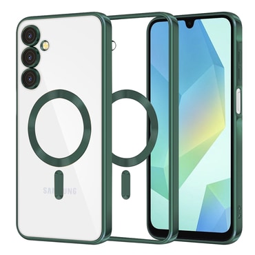 Tok Techsuit "Luxury Crystal MagSafe" Samsung Galaxy A16 4G / Galaxy A16 5G készülékhez - sötétzöld