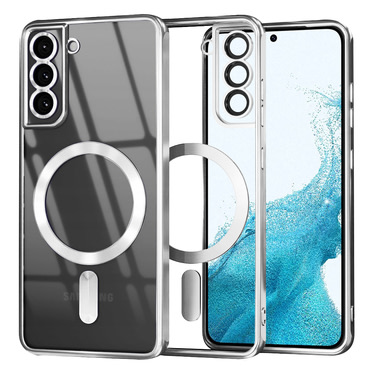 Tok Techsuit "Luxury Crystal MagSafe" Samsung Galaxy S22 készülékhez - ezüst