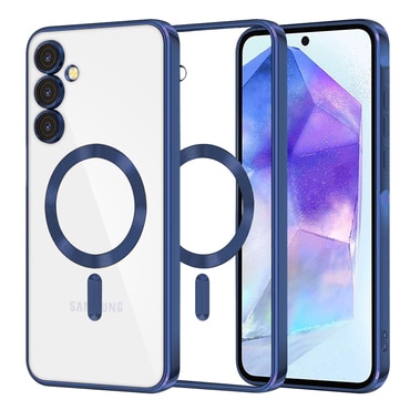 Tok Techsuit "Luxury Crystal MagSafe" Samsung Galaxy A55 készülékhez - sötétkék