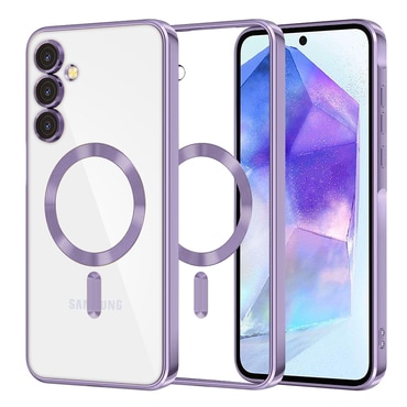 Tok Techsuit "Luxury Crystal MagSafe" Samsung Galaxy A55 készülékhez - világoslila