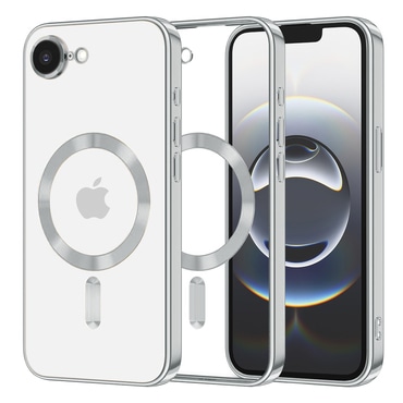 Tok Techsuit "Luxury Crystal MagSafe" iPhone 16e / 17e készülékhez - ezüst