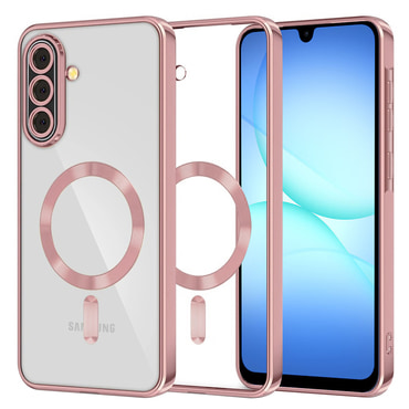 Tok Techsuit "Luxury Crystal MagSafe" Samsung Galaxy A17 4G / A17 5G készülékhez - rózsaszín