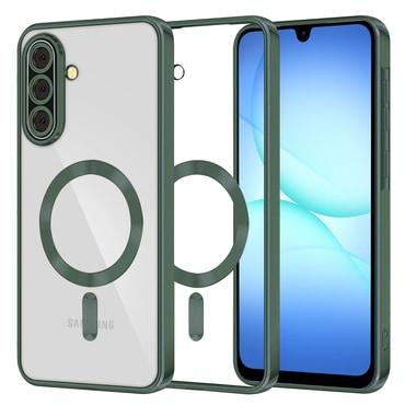 Tok Techsuit "Luxury Crystal MagSafe" Samsung Galaxy A17 4G / A17 5G készülékhez - sötétzöld