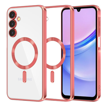 Tok Techsuit "Luxury Crystal MagSafe" Samsung Galaxy A15 készülékhez - piros