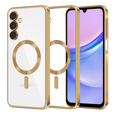 Tok Techsuit "Luxury Crystal MagSafe" Samsung Galaxy A15 készülékhez - arany