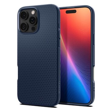 Tok Spigen "Liquid Air" iPhone 16 Pro Max készülékekhez - Navy Blue