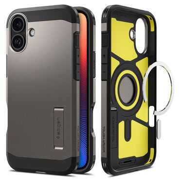 Tok Spigen "Tough Armor Mag" iPhone 16 készülékekhez - gunmetal