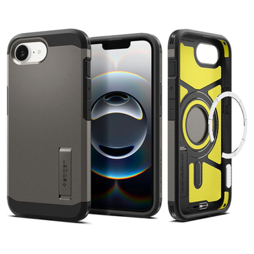 Tok Spigen "Tough Armor Mag" iPhone 16e / 17e készülékekhez - gunmetal