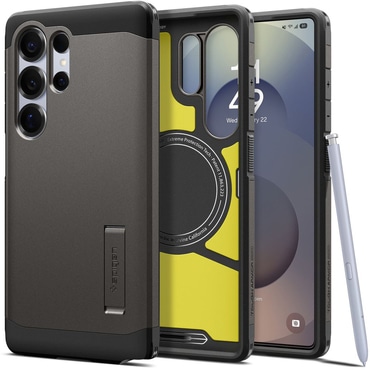 Tok Spigen "Tough Armor Mag" Samsung Galaxy S25 Ultra készülékekhez - gunmetal