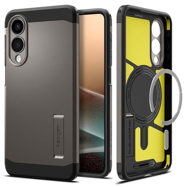 Tok Spigen "Tough Armor Mag" Samsung Galaxy S25 Edge készülékekhez - gunmetal
