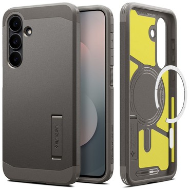 Tok Spigen "Tough Armor Mag" Samsung Galaxy S25 FE készülékekhez - gunmetal