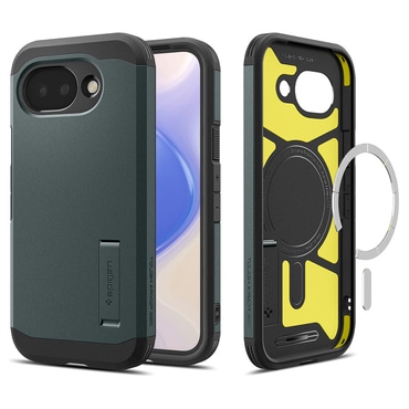 Tok Spigen "Tough Armor Mag" Google Pixel 10a készülékekhez - Abyss Green