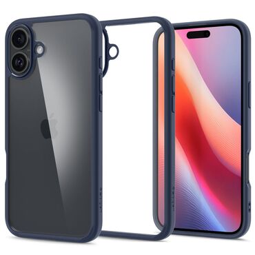 Tok Spigen "Ultra Hybrid" iPhone 16 készülékekhez - Navy Blue