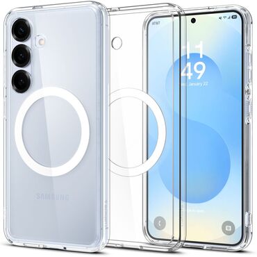 Tok Spigen "Ultra Hybrid Mag" Samsung Galaxy S25 Plus készülékekhez - clear / white