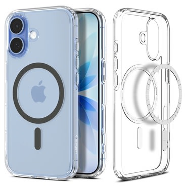 Tok Spigen "Ultra Hybrid Mag" iPhone 17 készülékekhez - clear/graphite