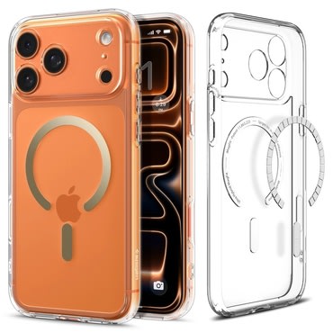 Tok Spigen "Ultra Hybrid Mag" iPhone 17 Pro Max készülékekhez - clear/gold