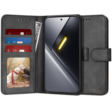 Nyitható tok Techsuit "Diary Book" Xiaomi Poco X8 Pro Max készülékekhez - fekete