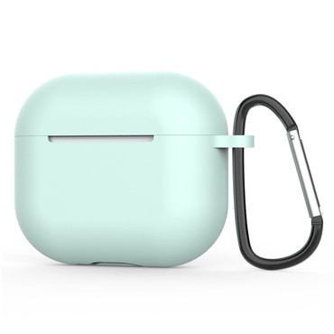 Silikon tok Techsuit AirPods 4 készülékhez - ciánkék