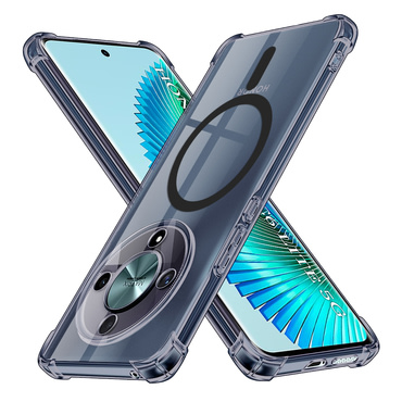 Hibrid tok Techsuit "Shockproof MagSafe" Honor Magic6 Lite készülékekhez - smoke black