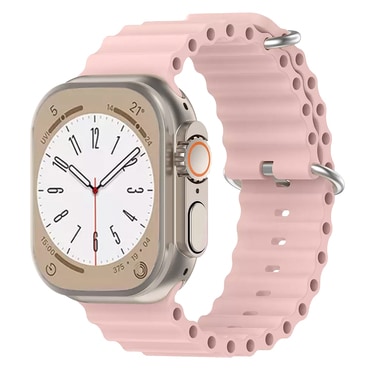 Szikon szíj Techsuit "W038" Apple Watch készülékhez (42mm / 44mm / 45mm / 46mm / 49mm) - rózsaszín
