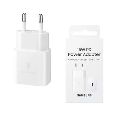 Eredeti fali töltő Samsung "EP-T1510NWEGEU" 15W készülékhez - white