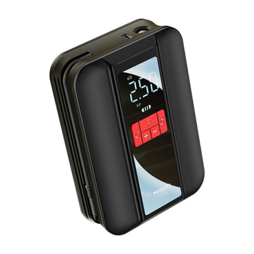 Autós kompresszor Yesido "VC04" 4000mAh, 3-150PSI, LCD kijelző, USB-C készülékhez - black