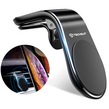 Mágneses autós tartó Techsuit "AirGrip S7" szellőzőnyíláshoz - ezüst