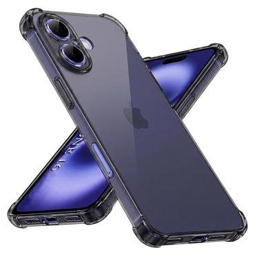 TPU gél tok Techsuit "Shockproof" iPhone 16 készülékhez - smoke black