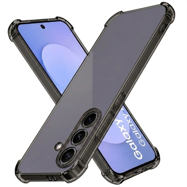 TPU gél tok Techsuit "Shockproof" Samsung Galaxy S25 FE készülékhez - smoke black