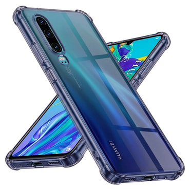 TPU gél tok Techsuit "Shockproof" Huawei P30 készülékhez - smoke black