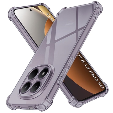 TPU gél tok Techsuit "Shockproof" Xiaomi Redmi Note 15 Pro 5G készülékhez - smoke black