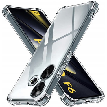 TPU gél tok Techsuit "Shockproof" Xiaomi Poco F6 készülékhez - clear