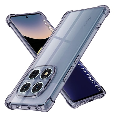 TPU gél tok Techsuit "Shockproof" Xiaomi Redmi Note 14 Pro 5G / Poco X7 készülékhez - smoke black