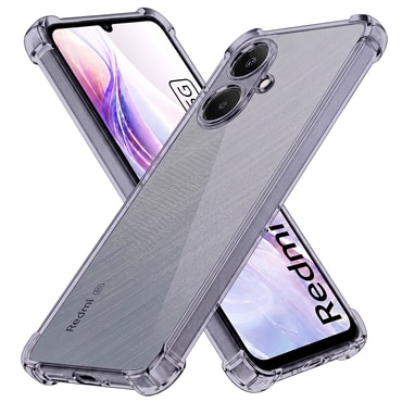 TPU gél tok Techsuit "Shockproof" Xiaomi Redmi 13C 5G készülékhez - smoke black