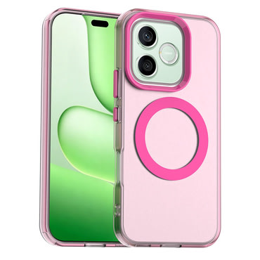 Hibrid tok Techsuit "CandyCase MagSafe" Honor 600 Lite készülékekhez - pink