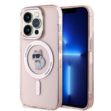 Tok Karl Lagerfeld "IML MagSafe" iPhone 14 Pro Max készülékhez - pink choupette