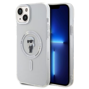 Tok Karl Lagerfeld "IML MagSafe" iPhone 15 Plus készülékhez - transparent ikonik
