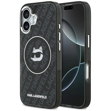 Tok Karl Lagerfeld "IML MagSafe" iPhone 17 készülékhez - black choupette`s head