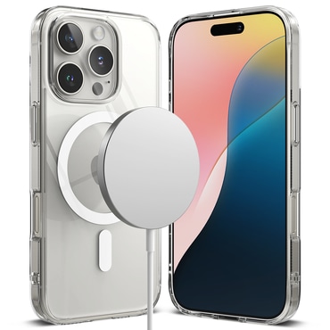 Tok Ringke "Fusion Magnetic" iPhone 16 Pro készülékekhez - clear
