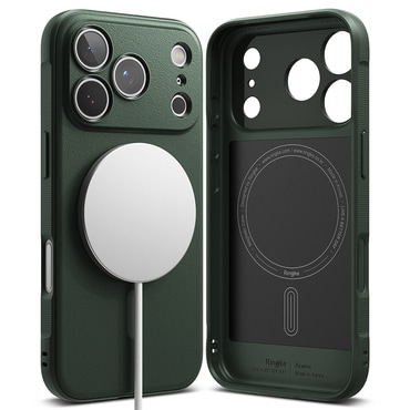 Tok Ringke "Onyx Magnetic" iPhone 17 Pro készülékekhez - dark green