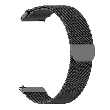 Univerzális fém szíj Techsuit "W009" 18mm okosórákhoz - fekete