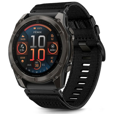 Univerzális szíj Techsuit QuickFit "W070" 22mm okosórákhoz - fekete